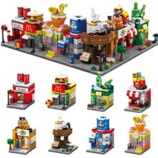 Blocos De Construção Da Série Building Series : Casa Interativa Com Mini Figuras , Compatível Tijolos Pequenos
