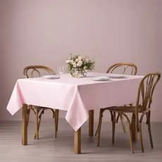 Kit 4 Toalhas De Mesa Quadrada 1,50m x 1,50m Oxford Com Acabamento Em Bainha