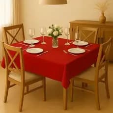 Toalha De Mesa Quadrada 1,50m x 1,50m Oxford Com Acabamento Em Bainha