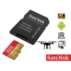 original Cartão Micro SD 128GB Sandisk Extreme Original para Drones Câmeras de Ação
