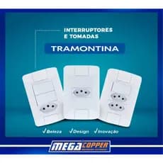 kit Interruptor Simples + Tomada Simples Modular Aria