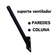 Suporte de Parede para Ventilador de Pé Coluna Vertical - Suporte Universal para Ventilador 3 velocidades