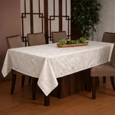 Toalha de Mesa Jacquard Premium 4, 6 e 8 Lugares – Elegância e Sofisticação Para sua Mesa!