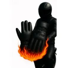 Luva Térmica Forrada Antiderrapante Motociclista Impermeável Ajustável Inverno Frio Motoqueiro