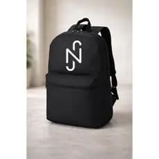 Mochila Estampada NJ Masculina Feminina Reforçada Trabalho Viagem Escolar Cor Preto