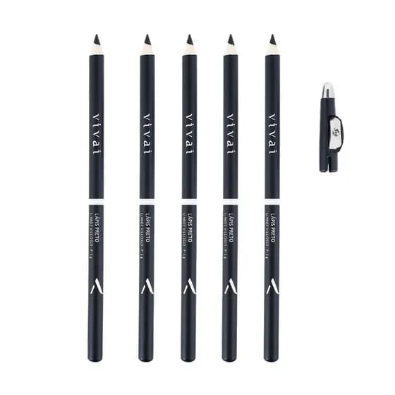 LAPIS DE OLHO PRETO VIVAI P/12 UNIDADES COD.252