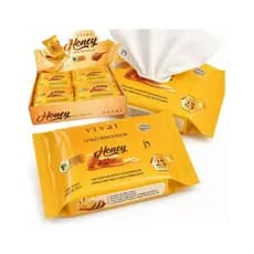 LENÇO REMOVEDOR DE MAQUIAGEM HONEY VIVAI BOX C/12 UN CÓD.599