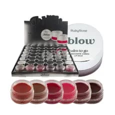 HIDRATANTE LABIAL BALM TO GO RUBY ROSE BOX C/36 UNI CÓD.1194