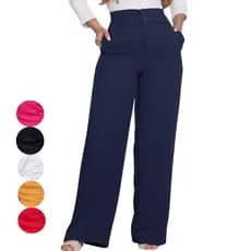 Calça Feminina Pantalona Dunas Com Bolso Confortavel