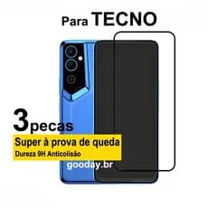 Película Para Tecno Pova Neo 2 Película Protetora de Vidro Vidro temperado anti-choque Para Tecno Pova Neo 2 Pova 4 3 2 Pro Tecno Camon 19 18 17 Pro 5G 19 NEO 18T 18i 18P 18 Premier