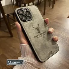 Capa De Telefone De Couro Fosco Elk Compatível Com iPhone 11 12 13 14 15 16 Pro Max Plus Traseira À Prova De Choque