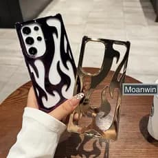 Chama Criativa Caso De Telefone Para Samsung Galaxy S22 S23 S24 S25 Ultra Plus A14 A15 A16 A54 A55 A06 A26 A56 A36 A17 À