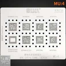 Amaoe MU4 BGA Reballing stencil Para MTK CPU RAM MT6768V MT6758V MT6891Z MT6779V MT6769V MT6853V Mt685z Estêncil