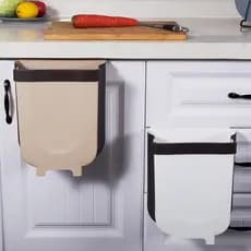 Lixeira Cozinha Plástico com silicone Cozinha Cesto Banheiro Dobrável Moderno