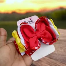 laço infantil tamanho G /laço amora/laço minnie/ laço para cabelo infantil