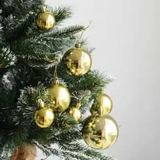 Kit 15/kit10 Bolas Enfeite De Árvore De Natal 3cm /4cm  Lisa Para Decoração Natalina