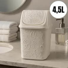 Cesto de Pia Basculante Renda Floral – 4,5L