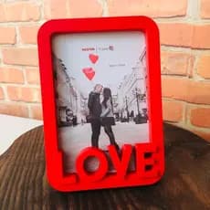 PORTA RETRATO LOVE 10X15CM