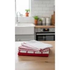 Kit 4 Panos de Prato Copa Cozinha 60x40cm - Algodão, Cores Variadas e Alta Absorção