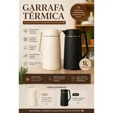 Garrafa Térmica 1L Premium Café Chá Anti Vazamento Com Alça