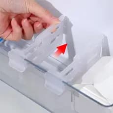 LIQUIDAÇÃO Kit 4 Divisórias Expansíveis para Organização de Geladeiras
