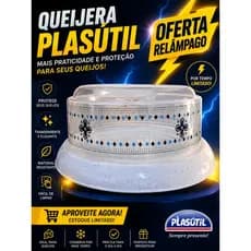 ⚡ OFERTA RELÂMPAGO ⚡  Queijeira Plasútil com Tampa Transparente!