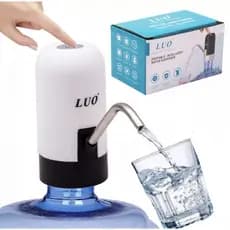 Dispensador de Água Inteligente Portátil Luo Branco/Preto Bomba de Água Elétrica Recarregavel