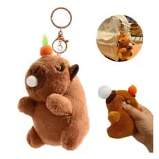 CHAVEIRO DE PELÚCIA CAPIVARA COM BOLHA / Sortidos / Entrega Rápida