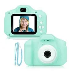 Camera Para Criança Digital / 400Mah / 4 Funções/ 5V / 1A - Verde Claro