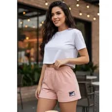 Kit 3 Shorts Feminino Moletom Premium Super Confortável