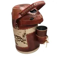 Garrafa Térmica revestida em  Couro de 2,5L 4,0L 5,0L- Ideal Para Tereré ou Chimarrão envio imediato