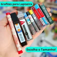Grafite para Lapiseira 0.5 0.7 0.9 mm HB 2B 4B Várias Durezas Refil Grafite Colorido Escolha o seu