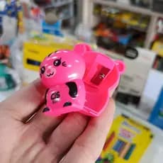 Apontador com Depósito Bichinhos CIS Fun Fofo Panda Castor Hamster Rosa Azul Branco