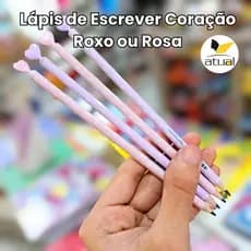 Lápis de Escrever Coração Unidade ou Kit Grafite HB