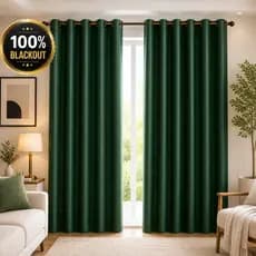 Cortina Blackout PVC corta 100 % a luz 2,80 m x 1,80 m Verde