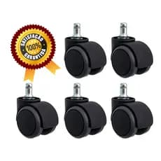 Kit 5 Rodinhas Para Cadeira Anti Risco Roda Silicone Pu