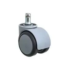 Kit 5 Rodinhas/cadeira Anti Risco Roda Silicone Pu Cinza