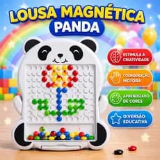 Lousa Magnética Panda Infantil Educativa Com Caneta Magnética Desenvolvimento Motor Memória Desenvol