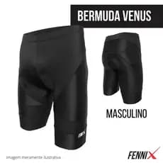 BERMUDA CICLISMO COM COSTURA REFORÇADA MASCULINA / FORRO GEL / LYCRA FITNESS / PROTEÇÃO UV 50+
