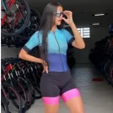 MACAQUINHO CICLISMO FENININO VARIAS ESTAMPAS/ FORRO DE ESPUMA
