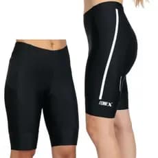 BERMUDA CICLISMO COM REFLETIVO FEMININA / FORRO DE ESPUMA / LYCRA FITNESS / PROTEÇÃO UV50+