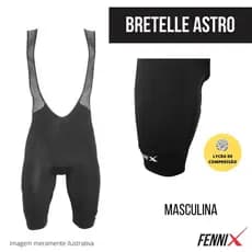 Bretelle Ciclismo Masculino Fennix / Lycra De Compressão / Forro De Espuma