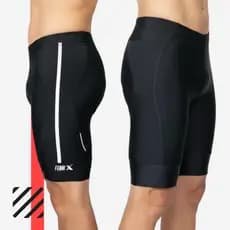 BERMUDA CICLISMO MASCULINA COM REFLETIVO/ FORRO DE ESPUMA / LYCRA FITNESS / PROTEÇÃO UV50+