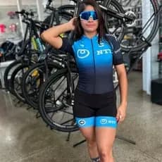 MACAQUINHO CICLISMO FEMININO VARIAS ESTAMPAS/ FORRO DE ESPUMA