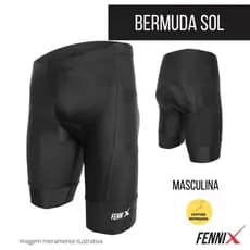 BERMUDA CICLISMO MASCULINA COSTURA REFORÇADA COM BOLSOS/ FORRO DE ESPUMA / LYCRA FITNESS / PROTEÇÃO UV 50+