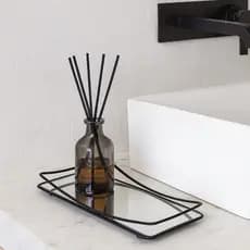 Bandeja Decorativa Espelhada Barcelona 12x22cm Lavabo Sala Quarto Porta Objetos Luxo Organização