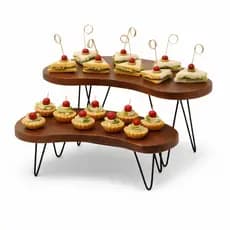 Par Suporte Feijão Rústico Para Buffet , Decoração de Festa