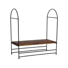 Suporte Oval Para Favo De Mel Rústico Preto 50x22x45cm Elegante Para Buffet Hotéis E Restaurantes