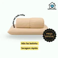 Jogo De Lençol Solteiro 2 Peças com Elástico 1,88 x 0,88 x 20 cm de altura - Várias Cores