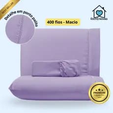 Kit Lençol 400 fios Micropercal 03 Peças Ponto Palito Macio Premium Com Elástico